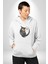 Ay Yıldız Bakır Renk Baykuş Kadın Erkek Beyaz Kapüşonlu Sweatshirt Hoodie 2