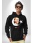 Atatürk Türk Bayrağı Sonsuzluk Kadın Erkek Siyah Kapüşonlu Sweatshirt Hoodie 3
