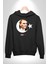 Atatürk Türk Bayrağı Sonsuzluk Kadın Erkek Siyah Kapüşonlu Sweatshirt Hoodie 5