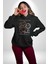 Yükseliş Için Kendin Ol Kadın Erkek Siyah Kapüşonlu Sweatshirt Hoodie 1