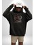 Yükseliş Için Kendin Ol Kadın Erkek Siyah Kapüşonlu Sweatshirt Hoodie 3
