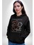 Yükseliş Için Kendin Ol Kadın Erkek Siyah Kapüşonlu Sweatshirt Hoodie 4