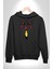 Pennywise Vs Georgie Korku Filmi Kadın Erkek Siyah Kapüşonlu Sweatshirt Hoodie 4