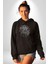 Aslan Karizma Sert Bakış Kadın Erkek Siyah Kapüşonlu Sweatshirt Hoodie 3
