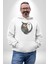Ay Yıldız Bakır Renk Baykuş Kadın Erkek Beyaz Kapüşonlu Sweatshirt Hoodie 4