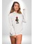 Süper Karpuz Adam Kadın Erkek Beyaz Kapüşonlu Sweatshirt Hoodie 2