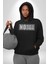 No Manita No Dırdır Yazılı Kadın Erkek Siyah Kapüşonlu Sweatshirt Hoodie 5