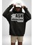 Çok Virajlı Bir Otabandır Aşk, Ama Bazı Hödüklerin Ehliyeti Vardır Yazılı Kadın Erkek Siyah Kapüşonlu Sweatshirt Hoodie 3