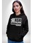 Çok Virajlı Bir Otabandır Aşk, Ama Bazı Hödüklerin Ehliyeti Vardır Yazılı Kadın Erkek Siyah Kapüşonlu Sweatshirt Hoodie 4