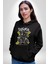 Geçilmez Bölge Kadın Erkek Siyah Kapüşonlu Sweatshirt Hoodie 4