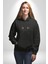 Siyah Kedi Kadın Erkek Siyah Kapüşonlu Sweatshirt Hoodie 4