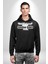 Iki Dakika Insan Ol Dedim Saatine Baktı Yazılı Kadın Erkek Siyah Kapüşonlu Sweatshirt Hoodie 2