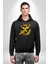 Sebep Olmadan Mutlu Ol Kadın Erkek Siyah Kapüşonlu Sweatshirt Hoodie 1