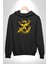 Sebep Olmadan Mutlu Ol Kadın Erkek Siyah Kapüşonlu Sweatshirt Hoodie 2