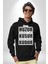 Ben Huzur Aradım, Sen Kusur Şimdi Bensiz Kudur Yazılı Kadın Erkek Siyah Kapüşonlu Sweatshirt Hoodie 1