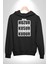 Ben Huzur Aradım, Sen Kusur Şimdi Bensiz Kudur Yazılı Kadın Erkek Siyah Kapüşonlu Sweatshirt Hoodie 3
