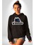 N Olmuş Yazılı Kadın Erkek Siyah Kapüşonlu Sweatshirt Hoodie 2