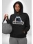 N Olmuş Yazılı Kadın Erkek Siyah Kapüşonlu Sweatshirt Hoodie 4