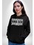 Herkes Hata Yapar Ama Sen Yanlış Yaptın Yazılı Kadın Erkek Siyah Kapüşonlu Sweatshirt Hoodie 1