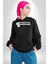 Yalnız Takılıyorum Yazılı Kadın Erkek Siyah Kapüşonlu Sweatshirt Hoodie 3
