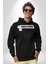 Yalnız Takılıyorum Yazılı Kadın Erkek Siyah Kapüşonlu Sweatshirt Hoodie 4