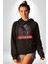 Şehir Sokak Stili Melek Heykeli Kadın Erkek Siyah Kapüşonlu Sweatshirt Hoodie 2
