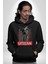 Şehir Sokak Stili Melek Heykeli Kadın Erkek Siyah Kapüşonlu Sweatshirt Hoodie 3
