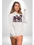 Pink Floyd Kadın Erkek Beyaz Kapüşonlu Sweatshirt Hoodie 5