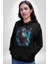Elektro Gitar Iskelet Yapay Zeka Kadın Erkek Siyah Kapüşonlu Sweatshirt Hoodie 5