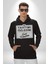 Tahtımı Özledim ve Geri Döndüm Yazılı Kadın Erkek Siyah Kapüşonlu Sweatshirt Hoodie 5