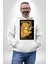 Zenitsu Agatsuma Anime Kadın Erkek Beyaz Kapüşonlu Sweatshirt Hoodie 1