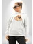 Pomernian Köpek Kadın Erkek Beyaz Kapüşonlu Sweatshirt Hoodie 4