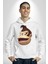 Maymun Krallığı Kadın Erkek Beyaz Kapüşonlu Sweatshirt Hoodie 3
