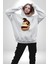 Maymun Krallığı Kadın Erkek Beyaz Kapüşonlu Sweatshirt Hoodie 4