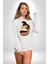 Maymun Krallığı Kadın Erkek Beyaz Kapüşonlu Sweatshirt Hoodie 5