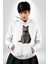 British Shorthair Kedi Kadın Erkek Beyaz Kapüşonlu Sweatshirt Hoodie 1