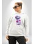 Kulaklık Gözlük Pop Art Heykel Kadın Erkek Beyaz Kapüşonlu Sweatshirt Hoodie 1