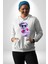 Kulaklık Gözlük Pop Art Heykel Kadın Erkek Beyaz Kapüşonlu Sweatshirt Hoodie 2
