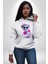 Kulaklık Gözlük Pop Art Heykel Kadın Erkek Beyaz Kapüşonlu Sweatshirt Hoodie 3