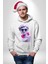 Kulaklık Gözlük Pop Art Heykel Kadın Erkek Beyaz Kapüşonlu Sweatshirt Hoodie 5