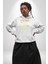 Üzüntü Üzülme Kadın Erkek Beyaz Kapüşonlu Sweatshirt Hoodie 5