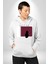 Katar Bayrağı Kadın Erkek Beyaz Kapüşonlu Sweatshirt Hoodie 3