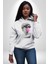 Gözlüklü David'in Kafasının Alçı Heykeli Kadın Erkek Beyaz Kapüşonlu Sweatshirt Hoodie 4