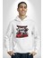 Japon Sokak Yarış Kralı Kadın Erkek Beyaz Kapüşonlu Sweatshirt Hoodie 3