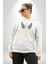 Uçan Hayaller Gökyüzünde Melek Kanatları Kadın Erkek Beyaz Kapüşonlu Sweatshirt Hoodie 4