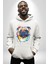 Sulu Boya Pug Köpek Kadın Erkek Beyaz Kapüşonlu Sweatshirt Hoodie 5
