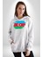 Azerbeycan Bayrağı Kadın Erkek Beyaz Kapüşonlu Sweatshirt Hoodie 3