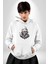 Kasaba Kurukafa Ninja Kadın Erkek Beyaz Kapüşonlu Sweatshirt Hoodie 2