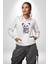 Freddy Korkunç Ayı Kadın Erkek Beyaz Kapüşonlu Sweatshirt Hoodie 2