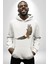 Kartal Özgürlük Kadın Erkek Beyaz Kapüşonlu Sweatshirt Hoodie 3